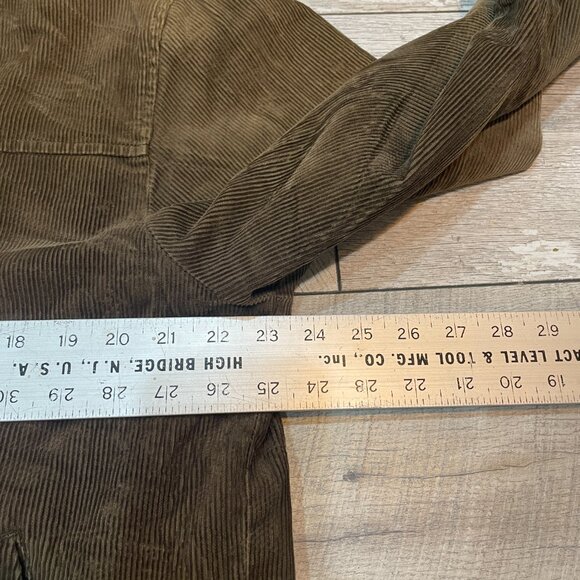 VTG  90s Eddie Bauer Chore Trucker Crop corduroy jacket M - L - Picture 6 of 9